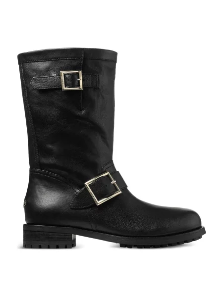 Kozaki Jimmy Choo skórzane czarne