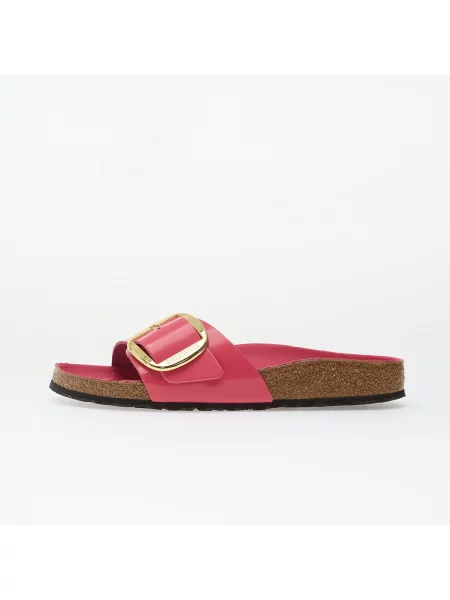 Сникърси Birkenstock Madrid Big Buckle Natural Leather Patent High-Shine Fuchsia Tulip EUR 38