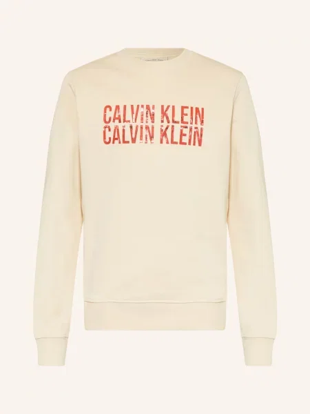 Calvin Klein Bluza Nierozpinana weiss czerwona