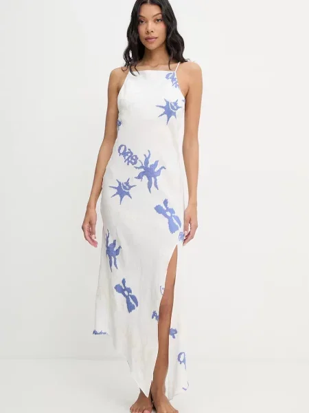 OAS sukienka letnia z lyocellem biała