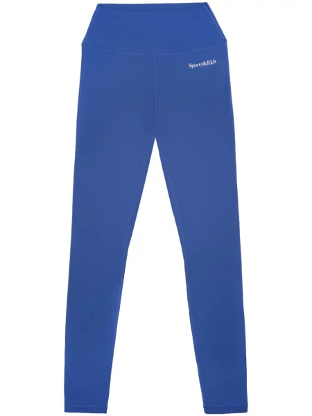 Leggings Sporty & Rich cu imagine albastru