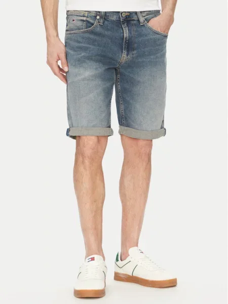 Tommy Jeans Szorty jeansowe niebieski