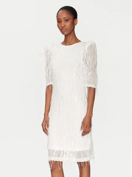 YAS Sukienka koktajlowa Bolina biały