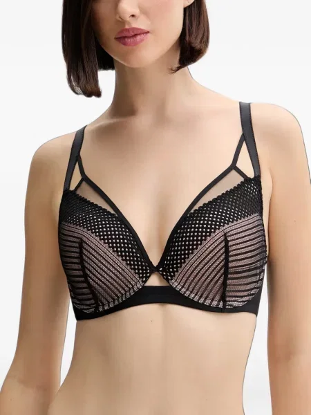 Sutien Chantelle plasă cu bretele negru