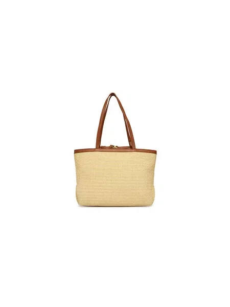 VALENTINO Shopper torba konjak bijela