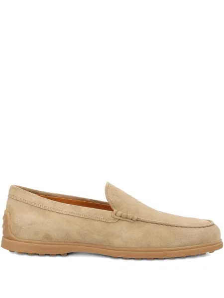Pantofi loafer Tod's din piele de căprioară fără toc
