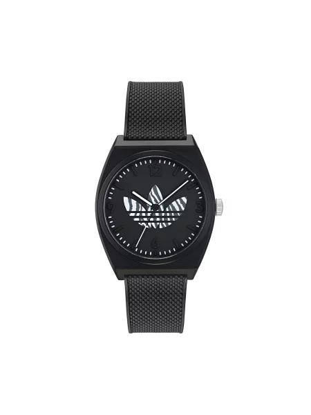 Годинник adidas Originals Project Two GRFX Black чорний