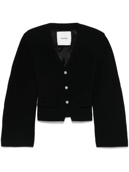 Geacă Nanushka din muselină negru
