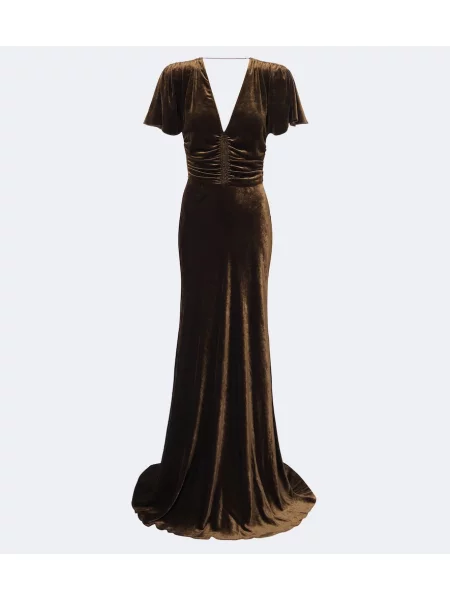 Rochie Ralph Lauren Collection de catifea maro