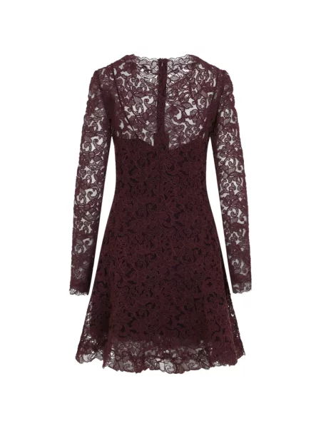 Lung rochie mini Ermanno Scervino din dantelă roșu