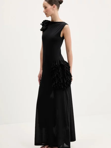 Сукня MSGM maxi пряма чорний