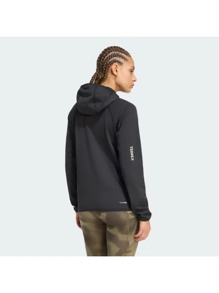 Bunda Terrex Xperior CLIMAWARM+ Ventknit Fleece Hooded černá