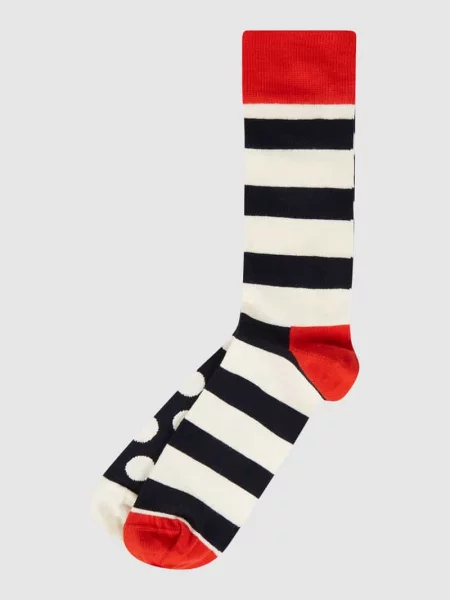 Skarpety ze wzorem na całej powierzchni w zestawie 2 szt. model ‘Big Dot’ Happy Socks granatowe