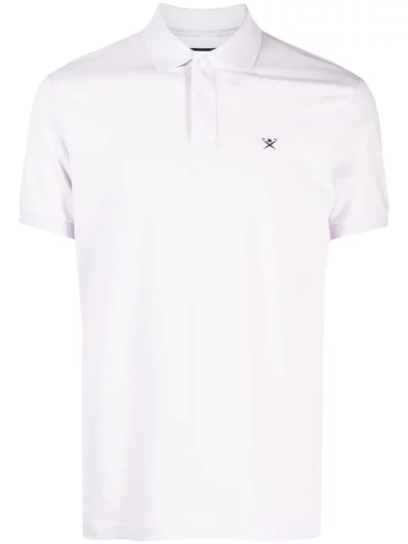 Polo Hackett cu broderie violet