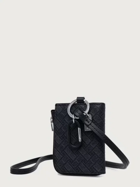 Tommy Hilfiger denarnica za kovance usnjena črna