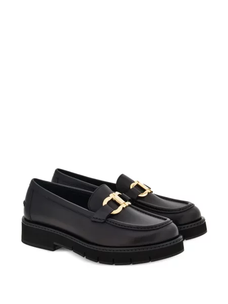 Iš natūralios odos loaferiai Ferragamo juoda