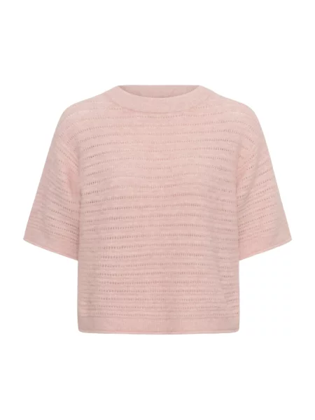 Sweter Part Two wełniany różowy