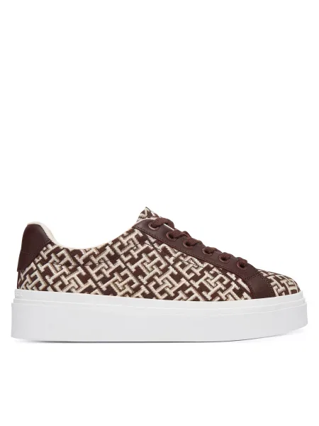 Superge Tommy Hilfiger Chic Platform Monogram rjava