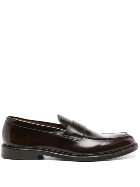 Pantofi loafer Doucal's din piele maro