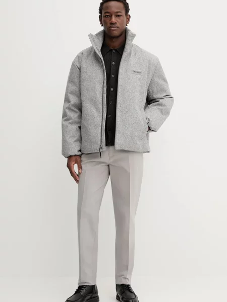 Calvin Klein kurtka puchowa zimowa szary