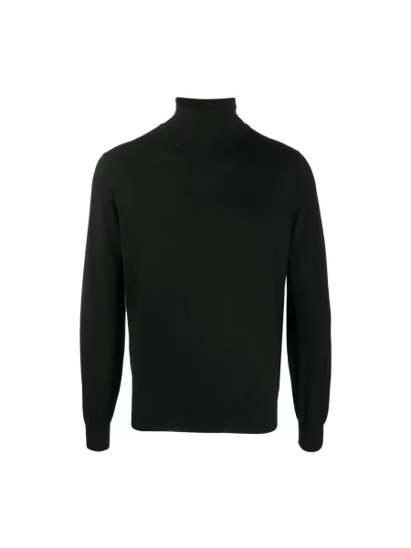 Sweter Brunello Cucinelli z kaszmiru z wysokim kołnierzem czarny