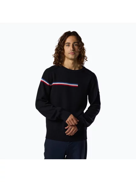 Pulover pentru bărbați Rossignol Odysseus Crew Merino dark navy marină