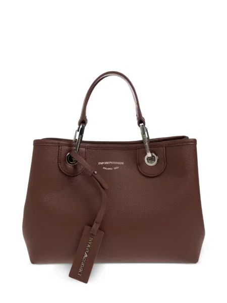 Shopper táska Emporio Armani nyomtatás barna