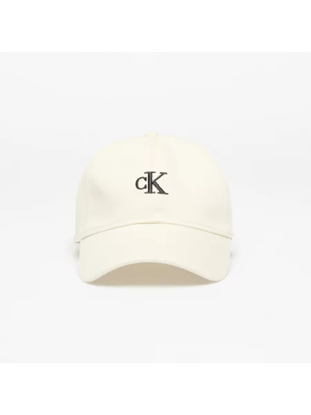 Calvin Klein Jeans Embroidered Monogram Cap White Universal alb