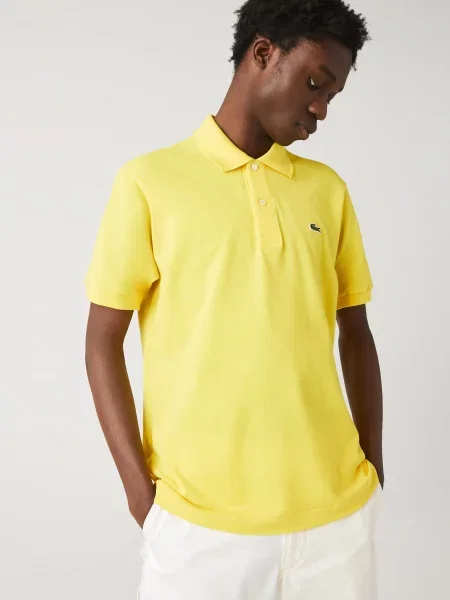 Поло Lacoste желтое