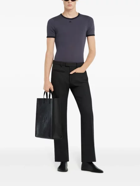 Тениска Courreges черно