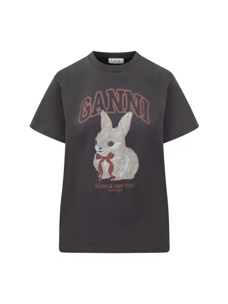 Koszulka Ganni czarna