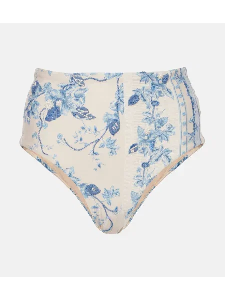 Bikini Agua By Agua Bendita cu model floral albastru