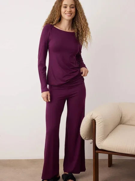 Trendyol Pijama mov zmeură