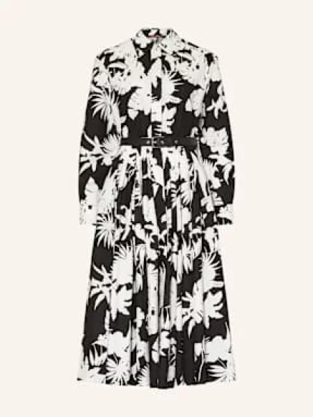 Max Mara Studio Sukienka Koszulowa Ussel schwarz czarna
