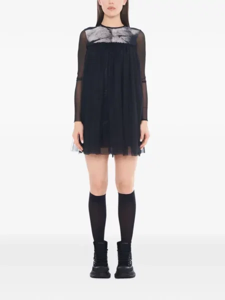 Rochie mini Tessitura din tul negru
