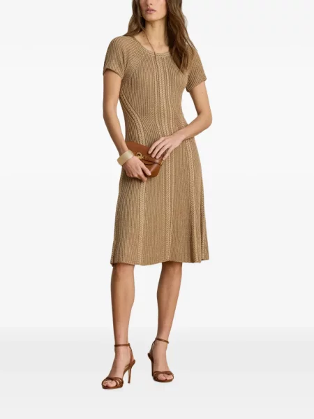 Rochie midi Lauren Ralph Lauren tricotate