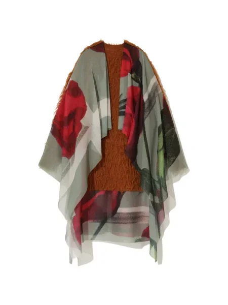 Palton Undercover cu model floral cu imagine maro