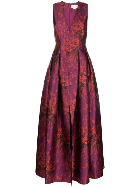Rochie de seară Sachin & Babi cu model floral cu imagine de costum violet