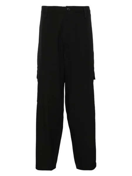 Pantaloni Yohji Yamamoto de lână negru