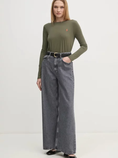 Джинси Pepe Jeans WIDE LEG JEANS UHW JAIMY сірий