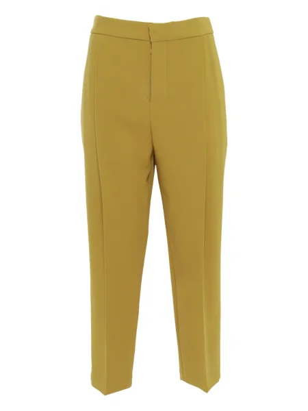 Pantaloni Elisabetta Franchi plisate galben