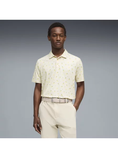 Koszulka polo PUMA x ARNOLD PALMER CLOUDSPUN Lemon Akcesoria M biały
