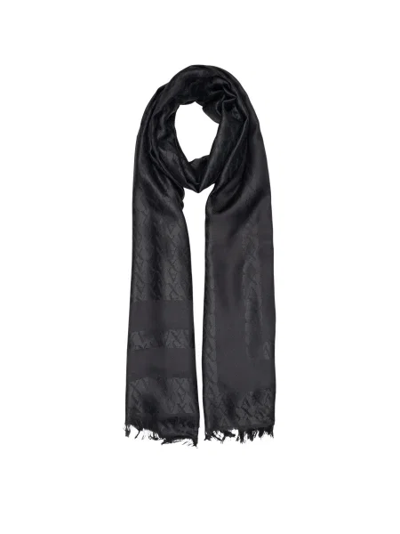 Armani Exchange șal pentru femei cu vâscoză negru