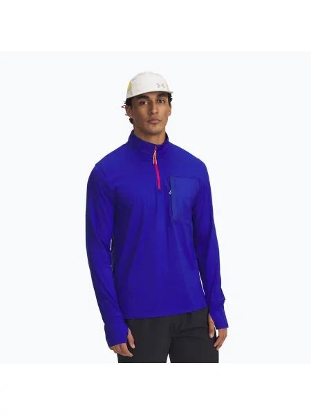Běžecká mikina Under Armour Trail Run Quarter royal/reflective modrá