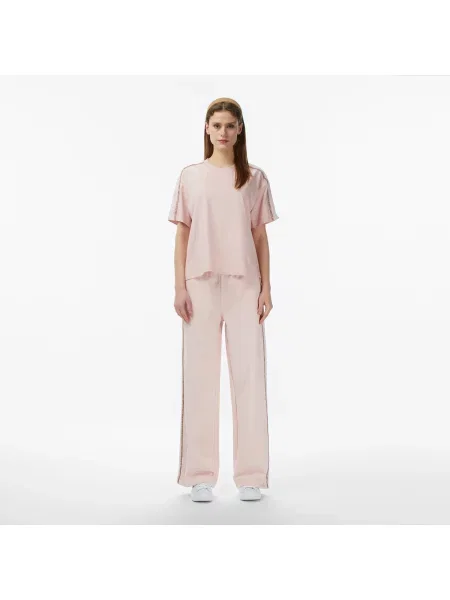 Lacoste Spodnie Dresowe Regular Fit Jasnoróżowe różowy
