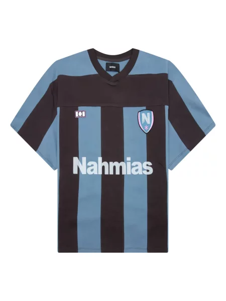 Tricou Nahmias cu dungi albastru