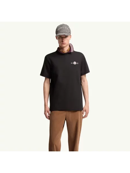 Koszulka Moncler z logo czarna