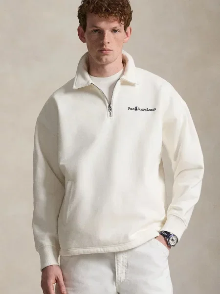 Polo Ralph Lauren μπλούζα ανδρική με μπεζ