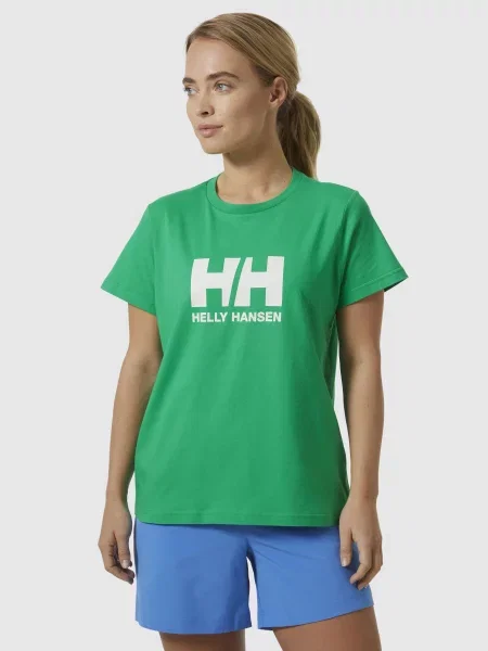 Dámske tričko Helly Hansen Logo bright green zelená