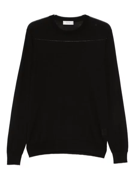 Pulover Ferrante cu decolteu rotund negru